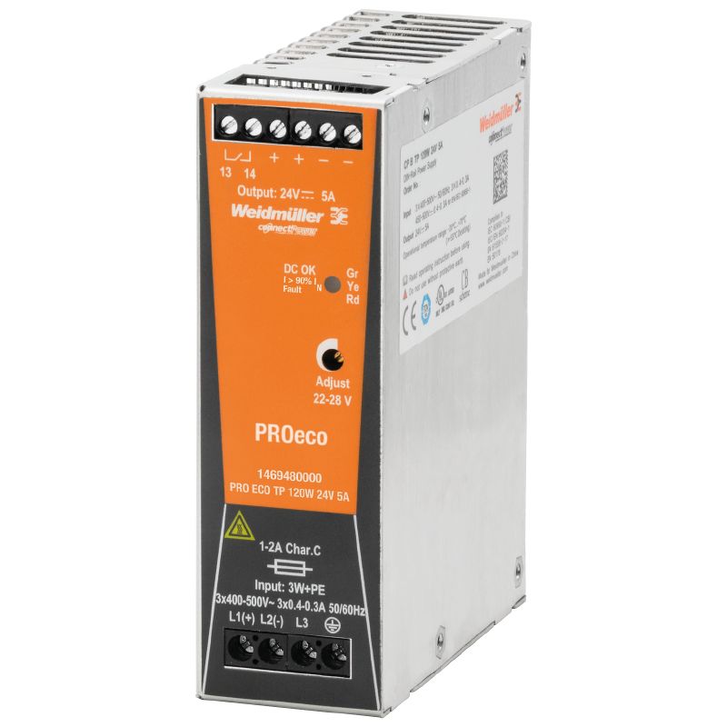 Weidmuller PRO ECO 120W 24V 5A 1469480000 1